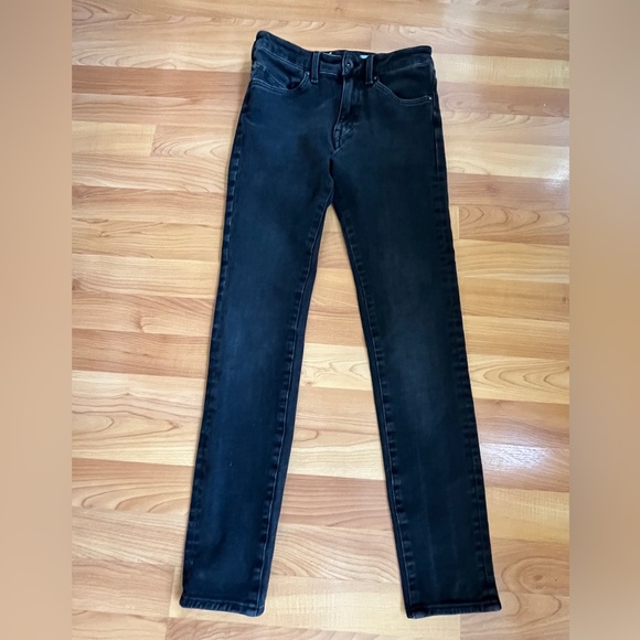 360 Tech Stretch Womens Skinny Low Rise Waist Cropped Jeans Gray 29 - Picture 10 of 11